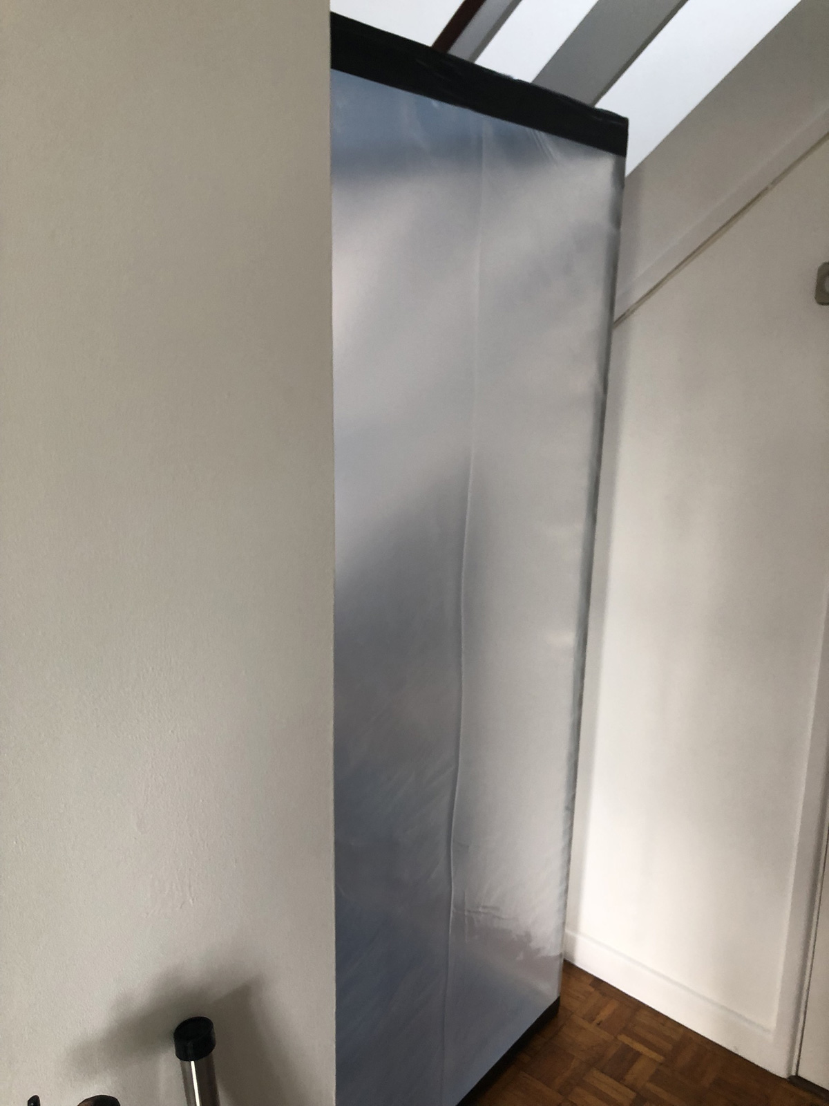 Building the three-chamber enclosure system in the hallway