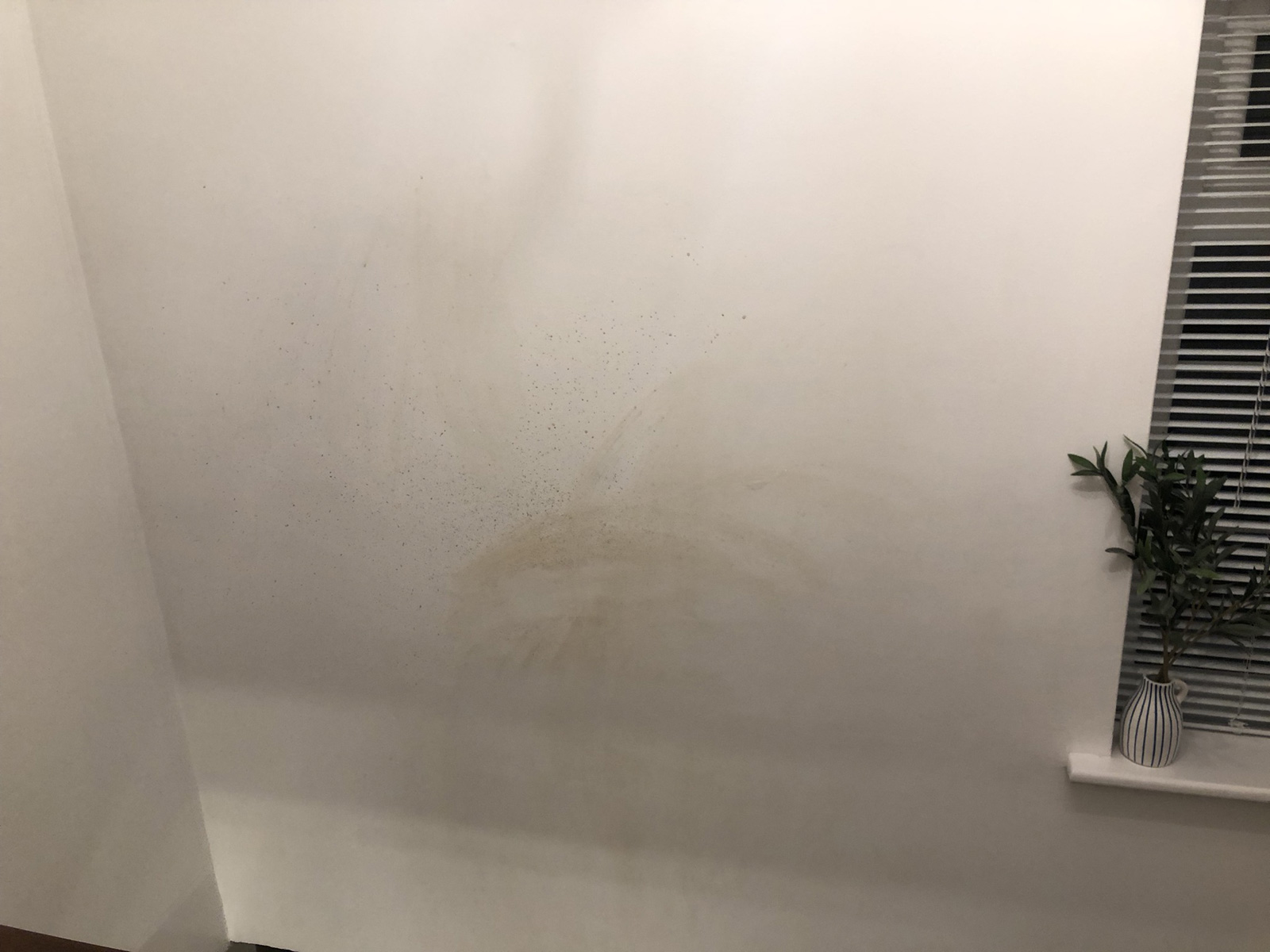 Mess during radiator installation showing disruption