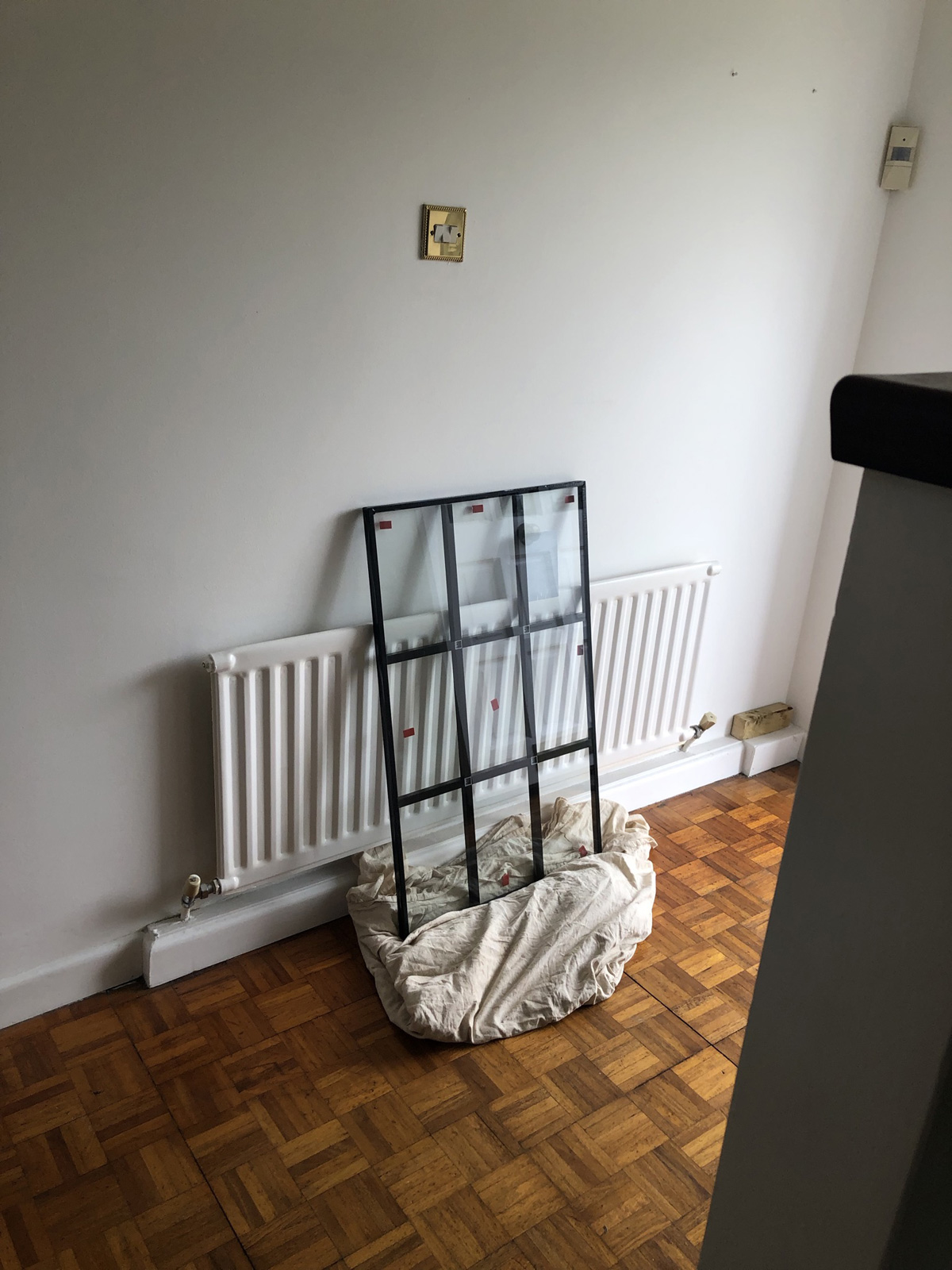 New Rockdoor composite front door with double glazed panel - U-value ≤1.4 W/m²K