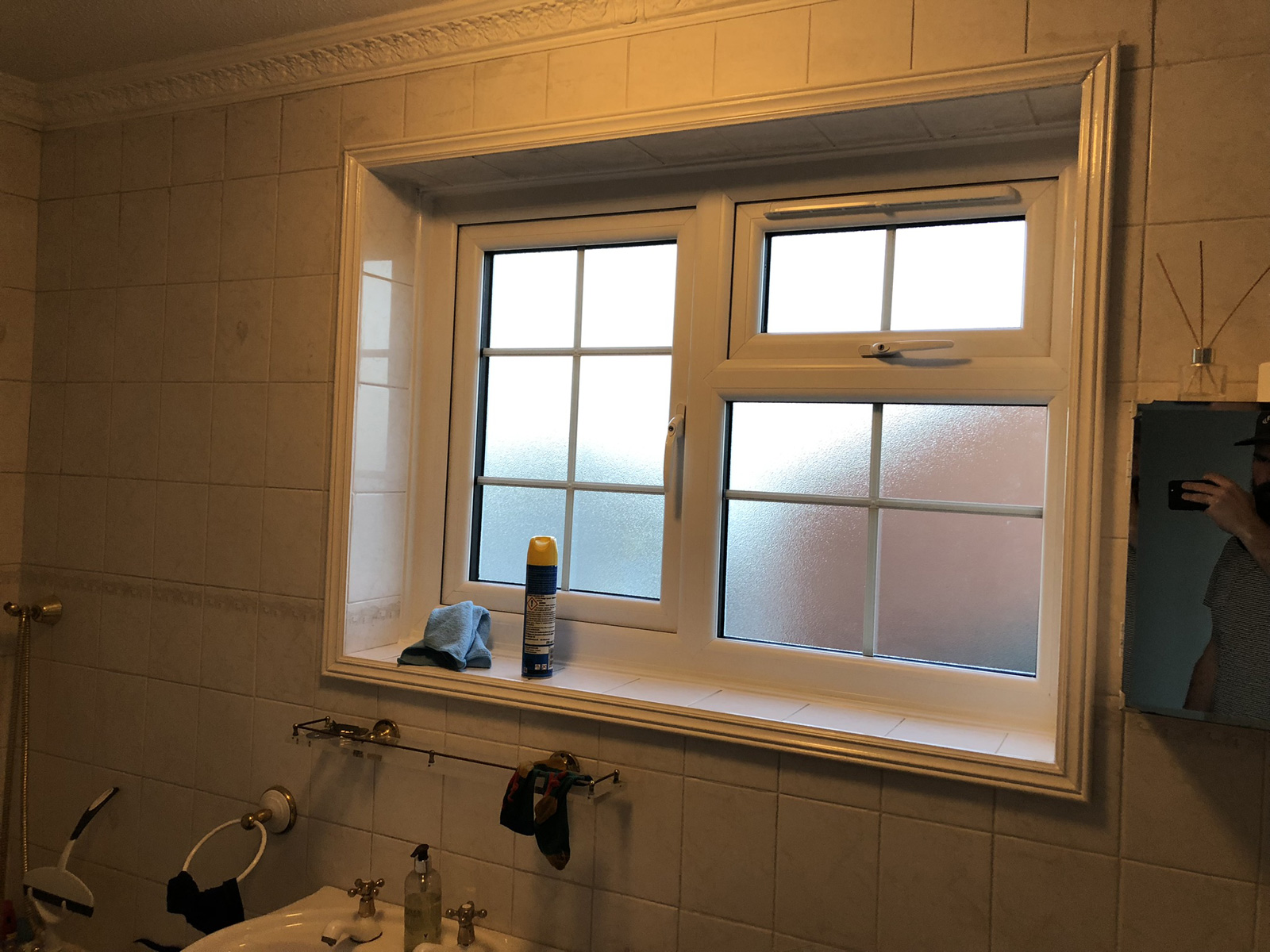 New bathroom window completing Phase 3 upstairs window replacement
