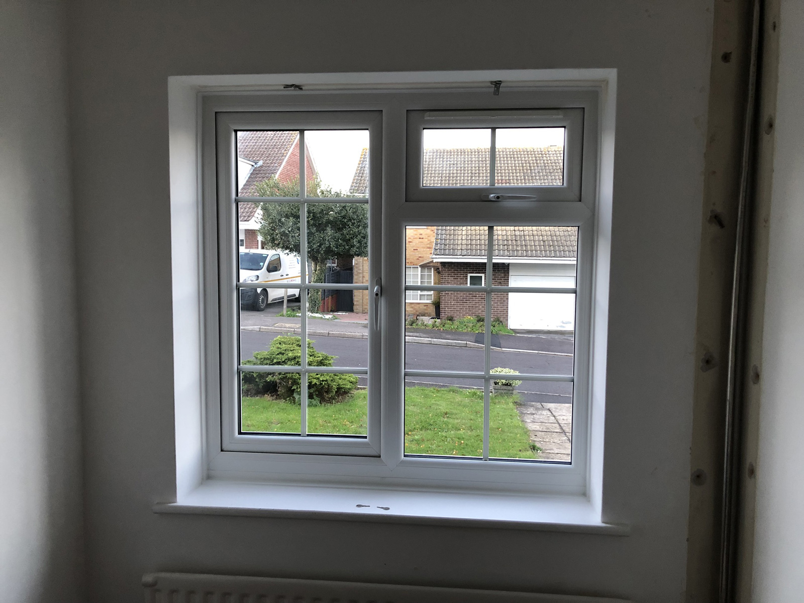 New office window installed in November 2022 - modern double glazing with better sound and thermal insulation
