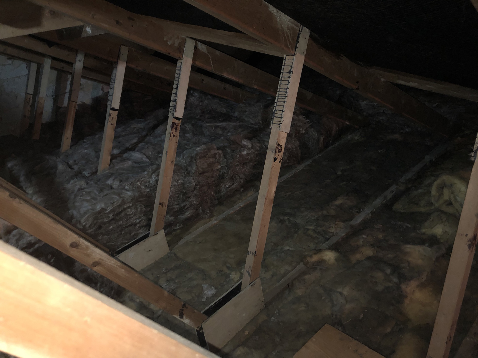 Boarding installation creating walkable corridor